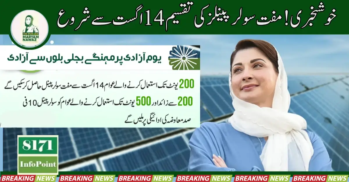 Distribution Of Free Solar Panels From Punjab Government