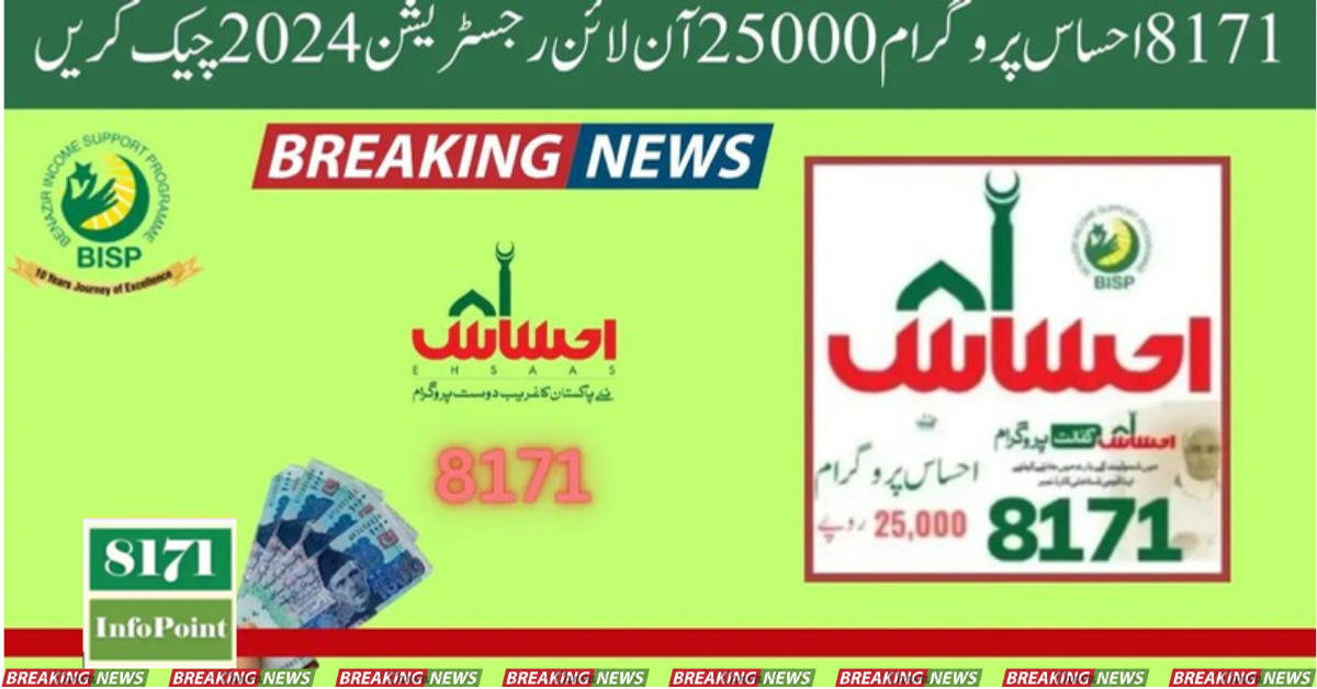 8171 Ehsaas Program 25000 Check Online Registration 2024