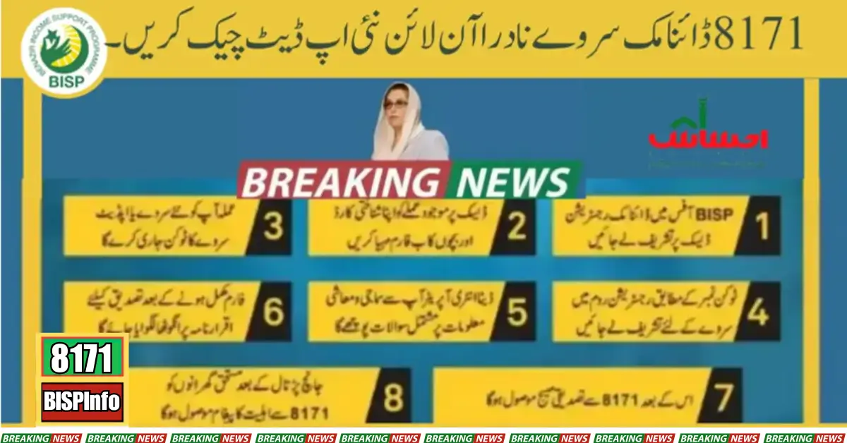 8171 Dynamic Survey NADRA Check Online New Update